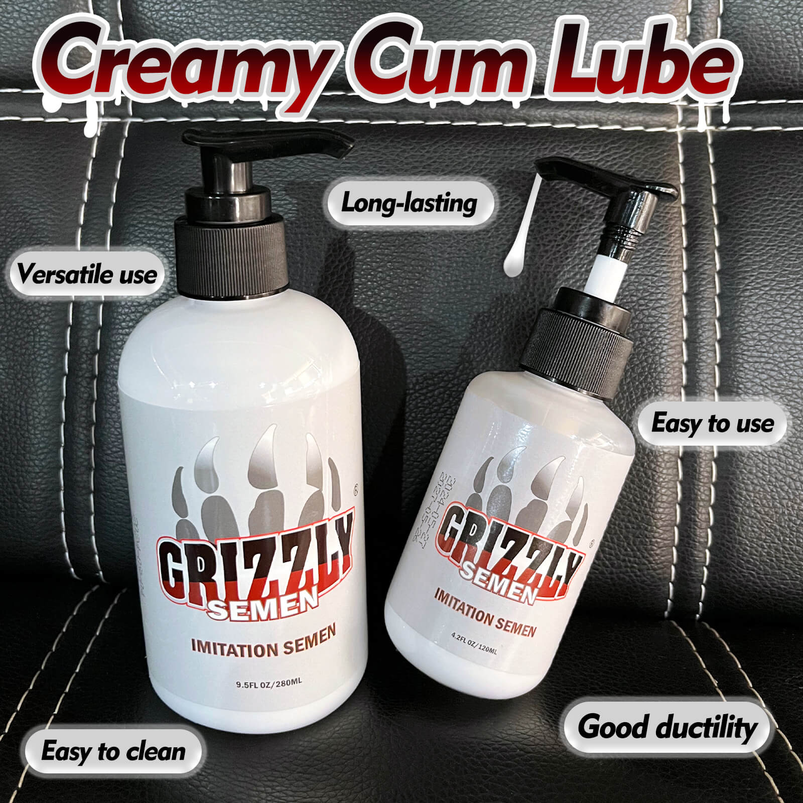 Grizzly Imitation Semen Water Based Lubricant - Tarisss Sex Toy Store