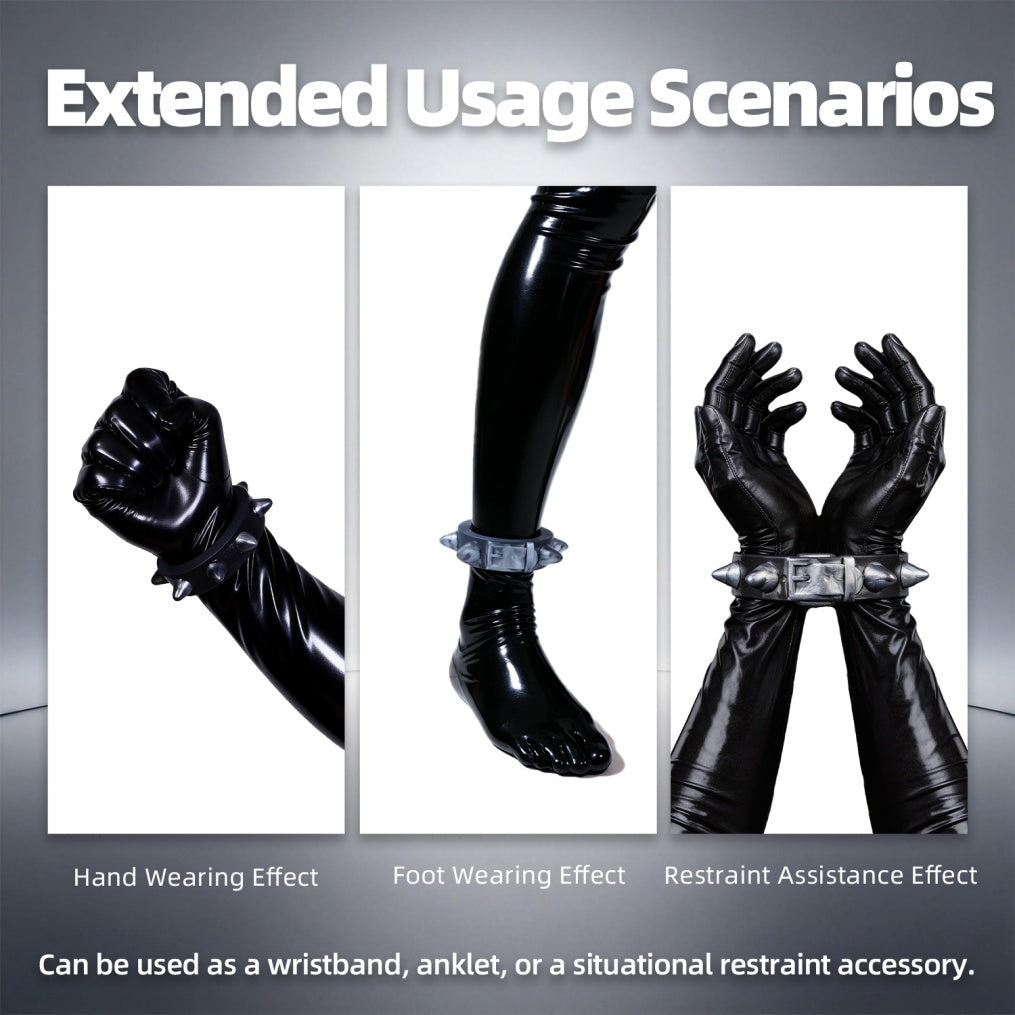 Wolf-Fang Cock Ring Set – Premium Platinum Silicone | 4 Sizes | Dark Series