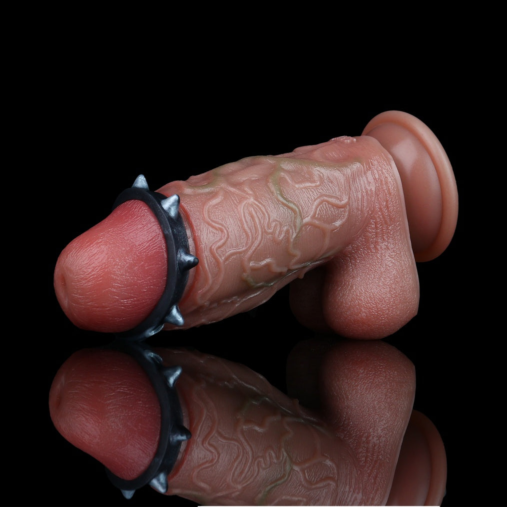 Wolf-Fang Cock Ring Set – Premium Platinum Silicone | 4 Sizes | Dark Series