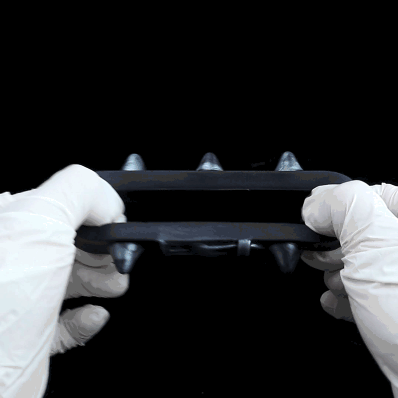 Wolf-Fang Cock Ring Set – Premium Platinum Silicone | 4 Sizes | Dark Series