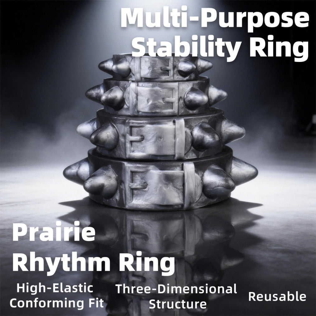 Wolf-Fang Cock Ring Set – Premium Platinum Silicone | 4 Sizes | Dark Series