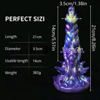 Domlust Alien Xenomorph Fantasy Dildo – Platinum Silicone Tapered Monster Suction Cup Sex Toy