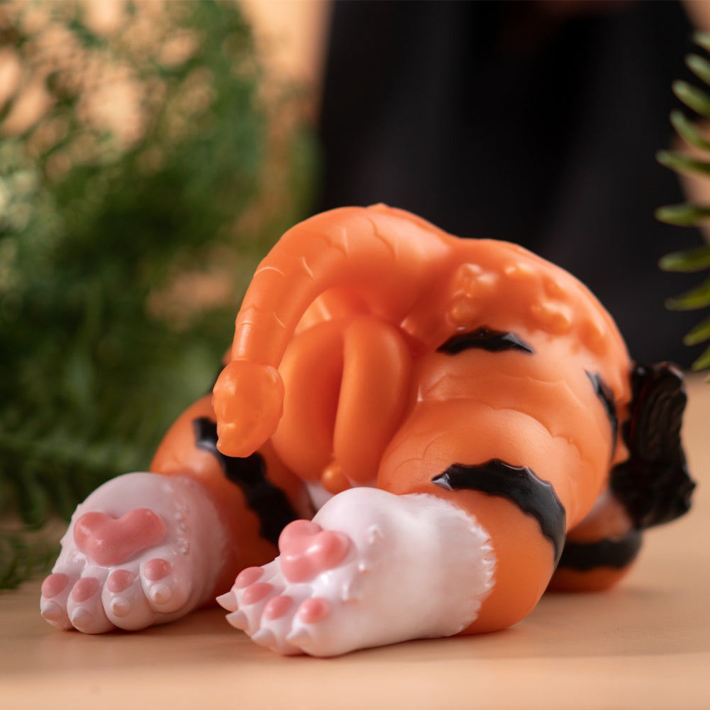 Fantasy Torso & Hip Silicone Sex Doll - King of Beasts Tiger Pocket Pussy Sex Toys for Men