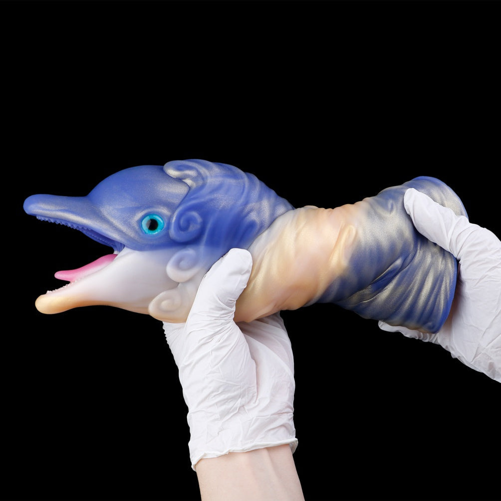 Fantasy Dolphin Silicone Pocket Pussy Pump - Blow Job Simulator & Penis Pump for Men