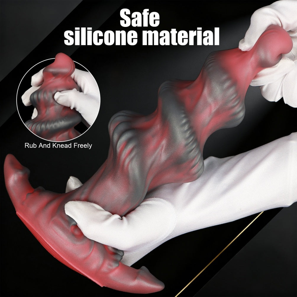 Fantasy Shark Egg Spiral Anal Dildo - Silicone Monster Sex Toy for G-Spot & A-Spot Expansion