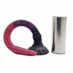 Domlust Dragon Tail Anal Dildo | Blood-Red Platinum Silicone Extra Long Butt Plug S & L