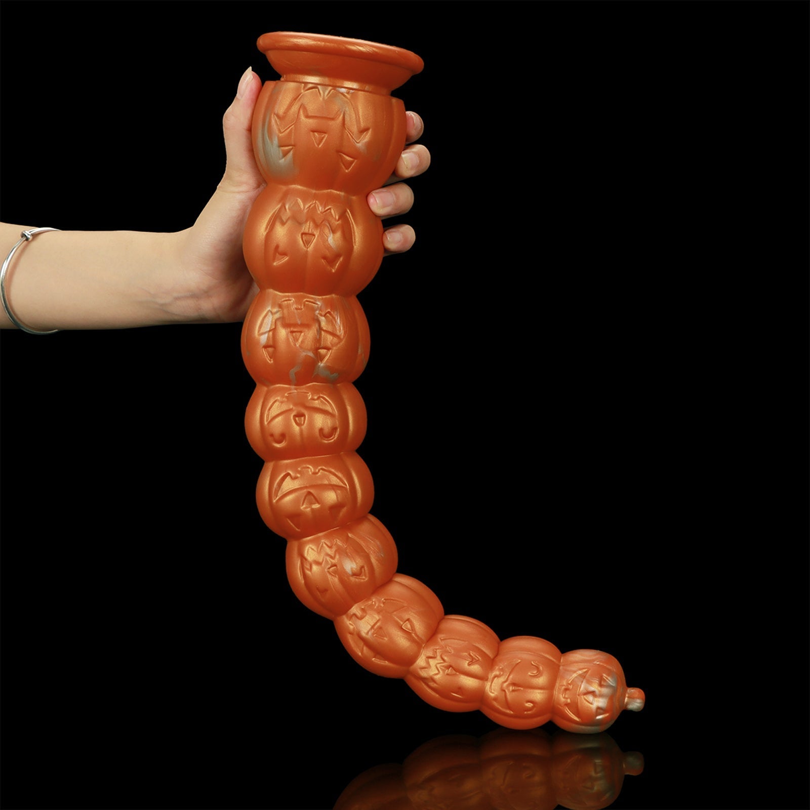 Halloween Pumpkin Bead Dildo & Crystal Textured Anal Stick - Tarisss Sex Toy Store