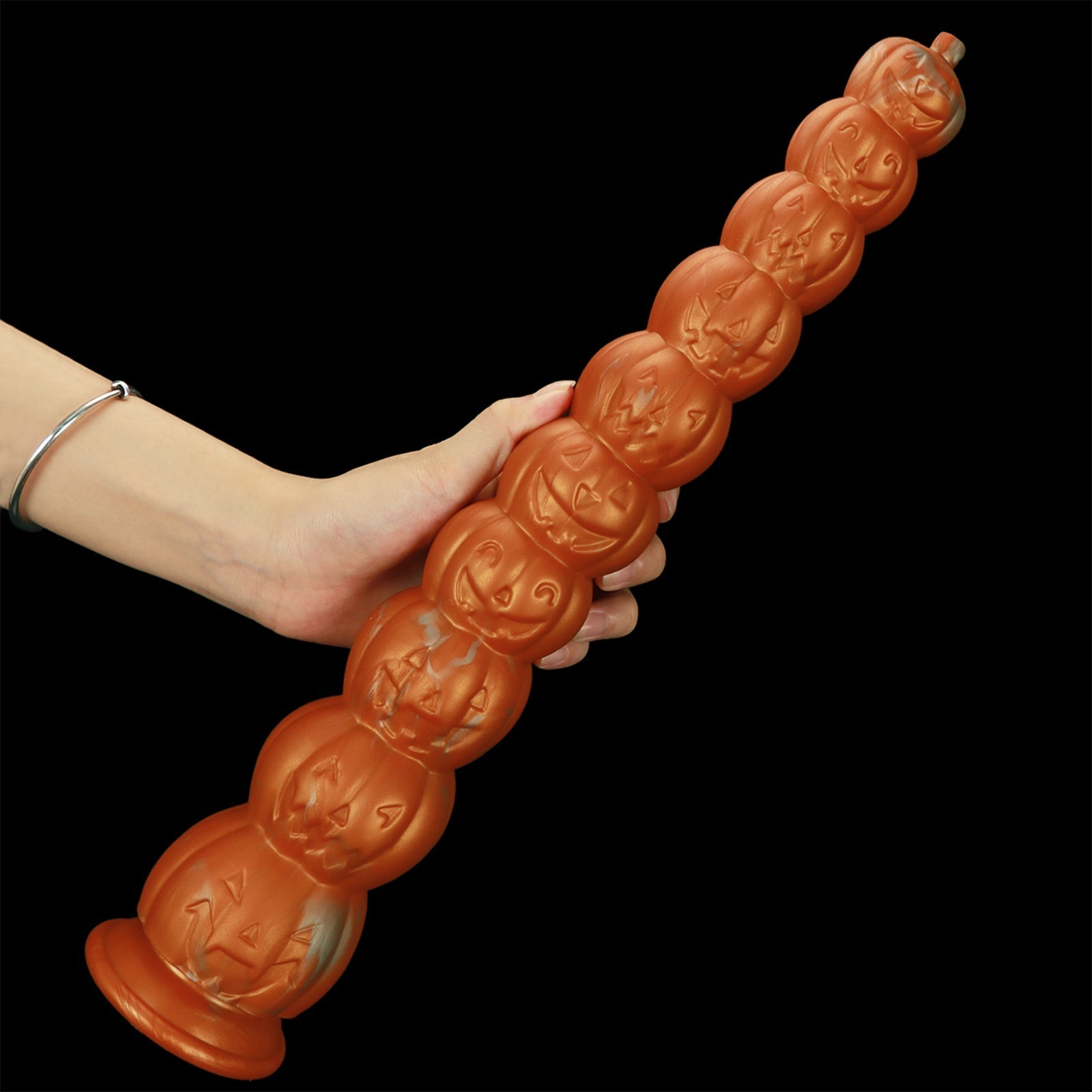 Halloween Pumpkin Bead Dildo & Crystal Textured Anal Stick - Tarisss Sex Toy Store