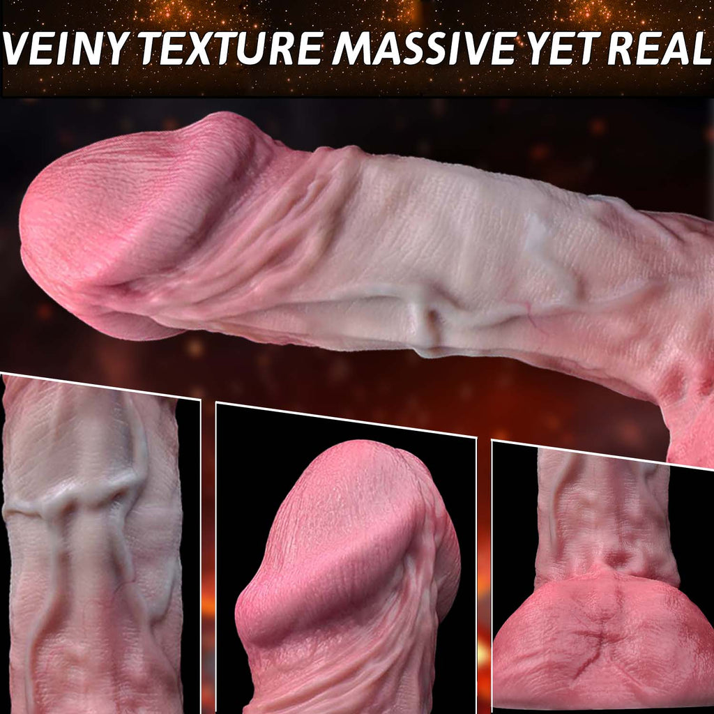 Massive Soul Deep Huge Realistic Dildo – Dual-Density Platinum Silicone for Women Sex Toys | Domlust