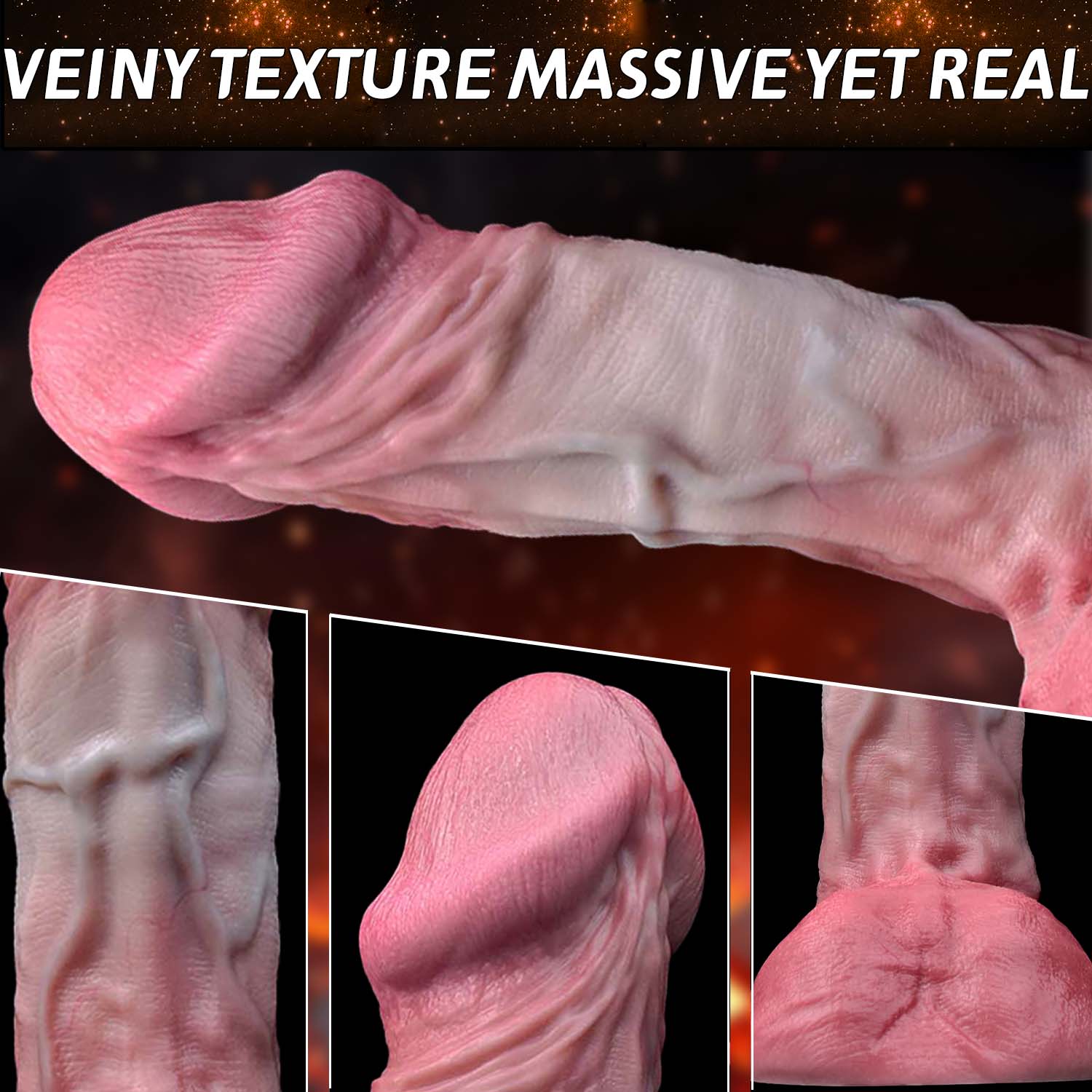 Massive Soul Deep Huge Realistic Dildo – Dual-Density Platinum Silicone for Women Sex Toys | Domlust