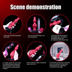 Hati 8 Inch Squirting Wolf Dildo with Inflatable Knot - Tarisss Sex Toy Store