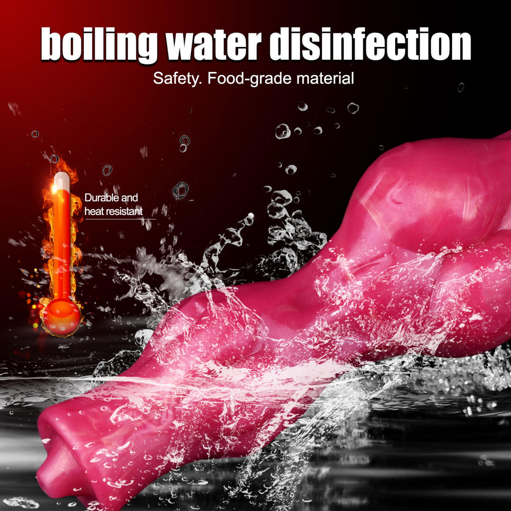 Hati 8 Inch Squirting Wolf Dildo with Inflatable Knot - Tarisss Sex Toy Store