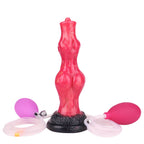 Hati 8 Inch Squirting Wolf Dildo with Inflatable Knot - Tarisss Sex Toy Store