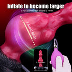 Hati 8 Inch Squirting Wolf Dildo with Inflatable Knot - Tarisss Sex Toy Store