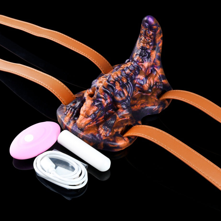 Blood Moon Demon Wolf Fantasy Beast Grinder | Platinum Silicone Grinding Sex Toy