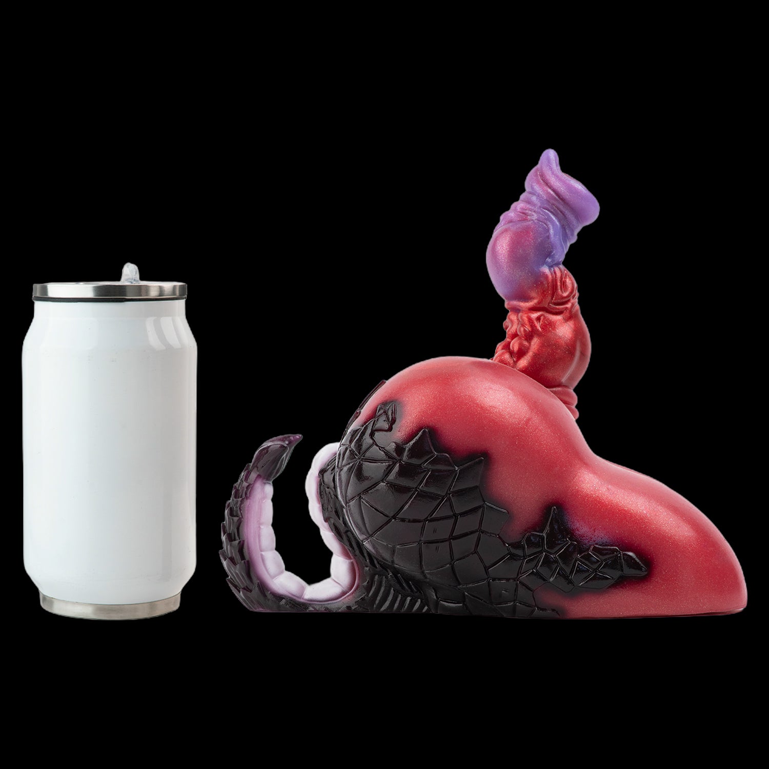 Dual-Channel Silicone Pocket Pussy & Dog Dildo — Alien Beast Silicone Couple Sex Toy