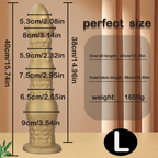 Heavy Textured Beaded Dildo with Suction Cup - Tarisss Sex Toy Store