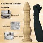 Heavy Textured Beaded Dildo with Suction Cup - Tarisss Sex Toy Store
