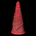 Heavyweight Spiral Silicone Anal Plug with Strong Suction Base (11.2") - Tarisss Sex Toy Store