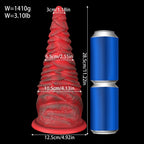 Heavyweight Spiral Silicone Anal Plug with Strong Suction Base (11.2") - Tarisss Sex Toy Store