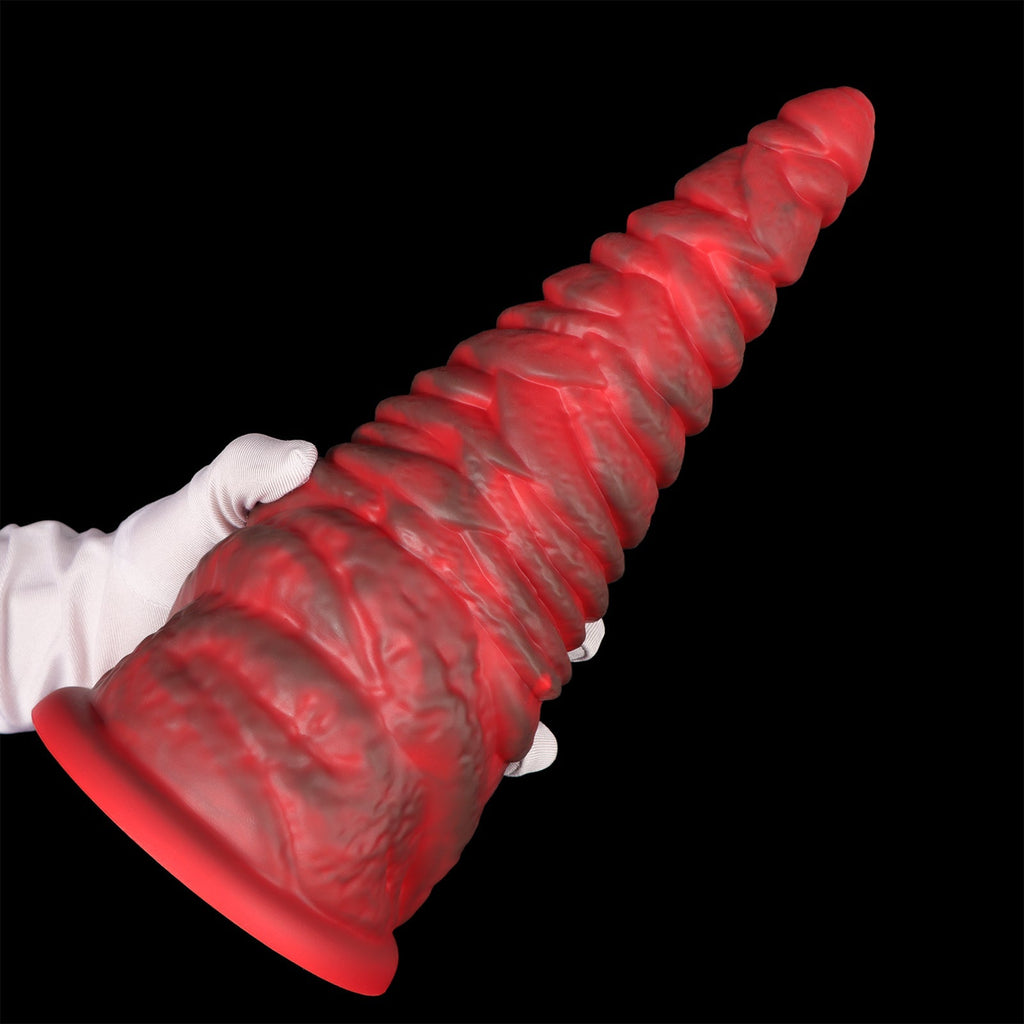 Heavyweight Spiral Silicone Anal Plug with Strong Suction Base (11.2") - Tarisss Sex Toy Store