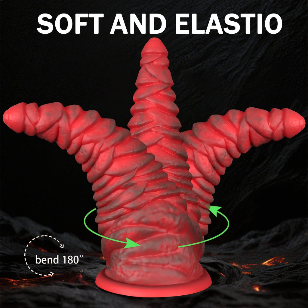 Heavyweight Spiral Silicone Anal Plug with Strong Suction Base (11.2") - Tarisss Sex Toy Store