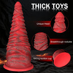 Heavyweight Spiral Silicone Anal Plug with Strong Suction Base (11.2") - Tarisss Sex Toy Store