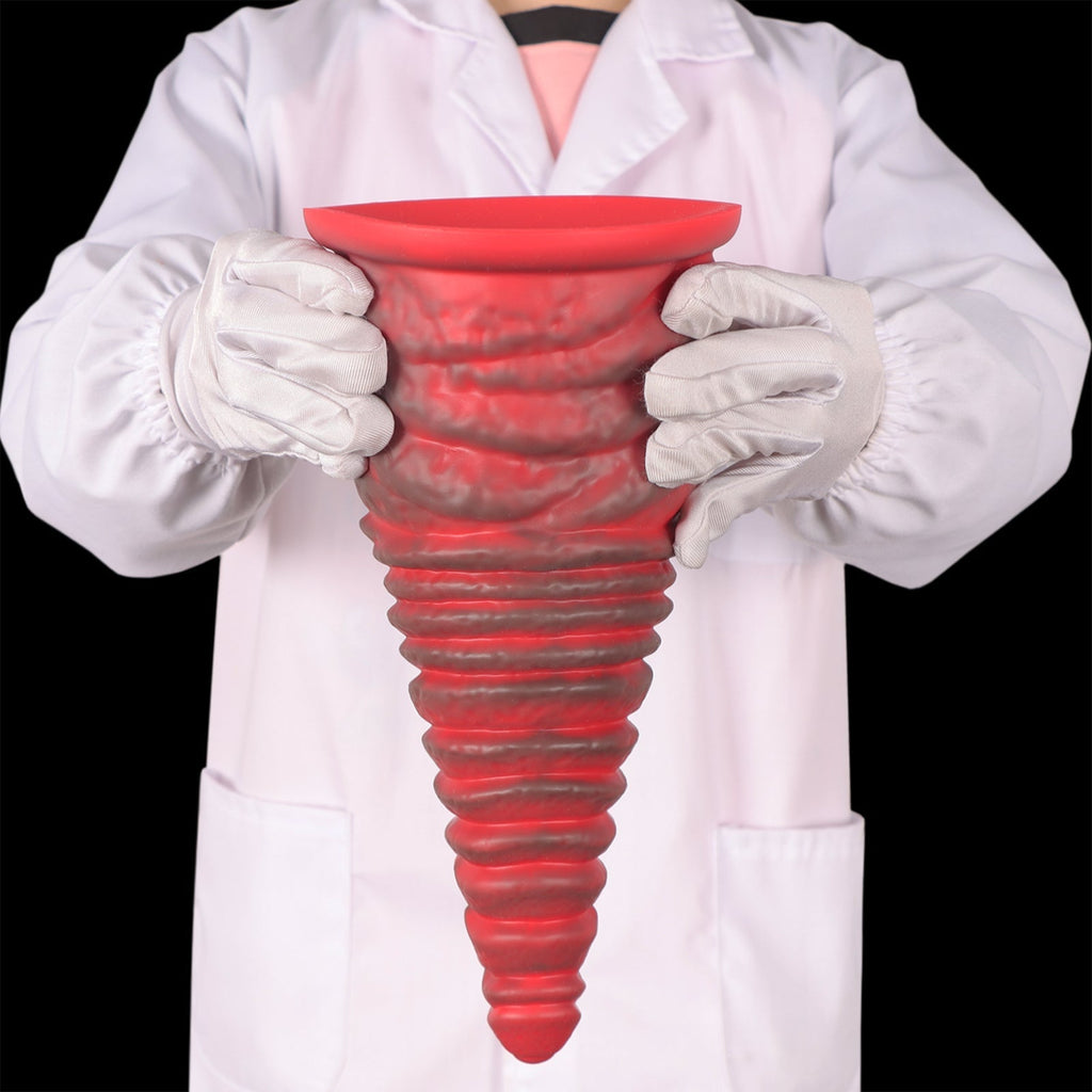 Heavyweight Spiral Silicone Anal Plug with Strong Suction Base (11.2") - Tarisss Sex Toy Store