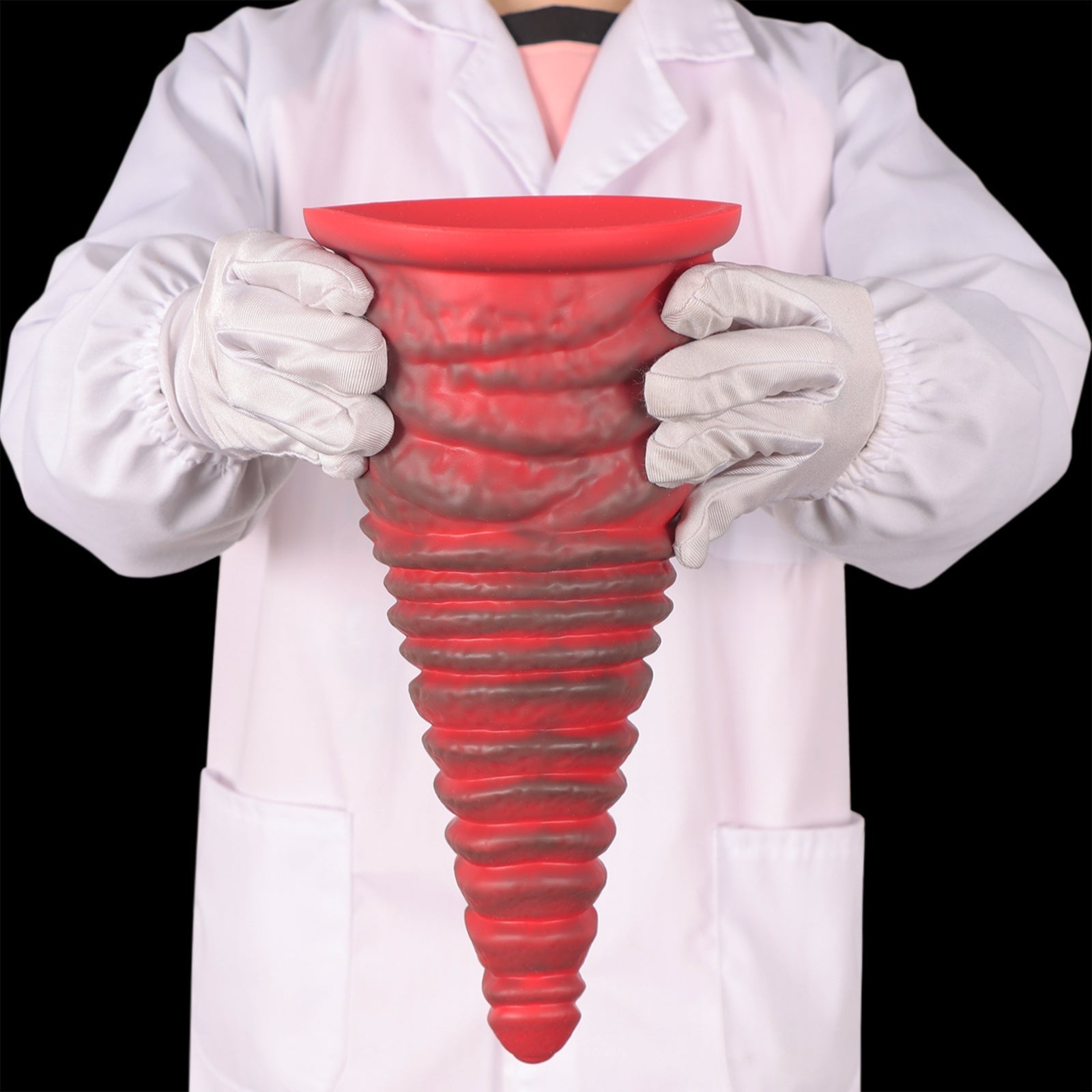 Heavyweight Spiral Silicone Anal Plug with Strong Suction Base (11.2") - Tarisss Sex Toy Store