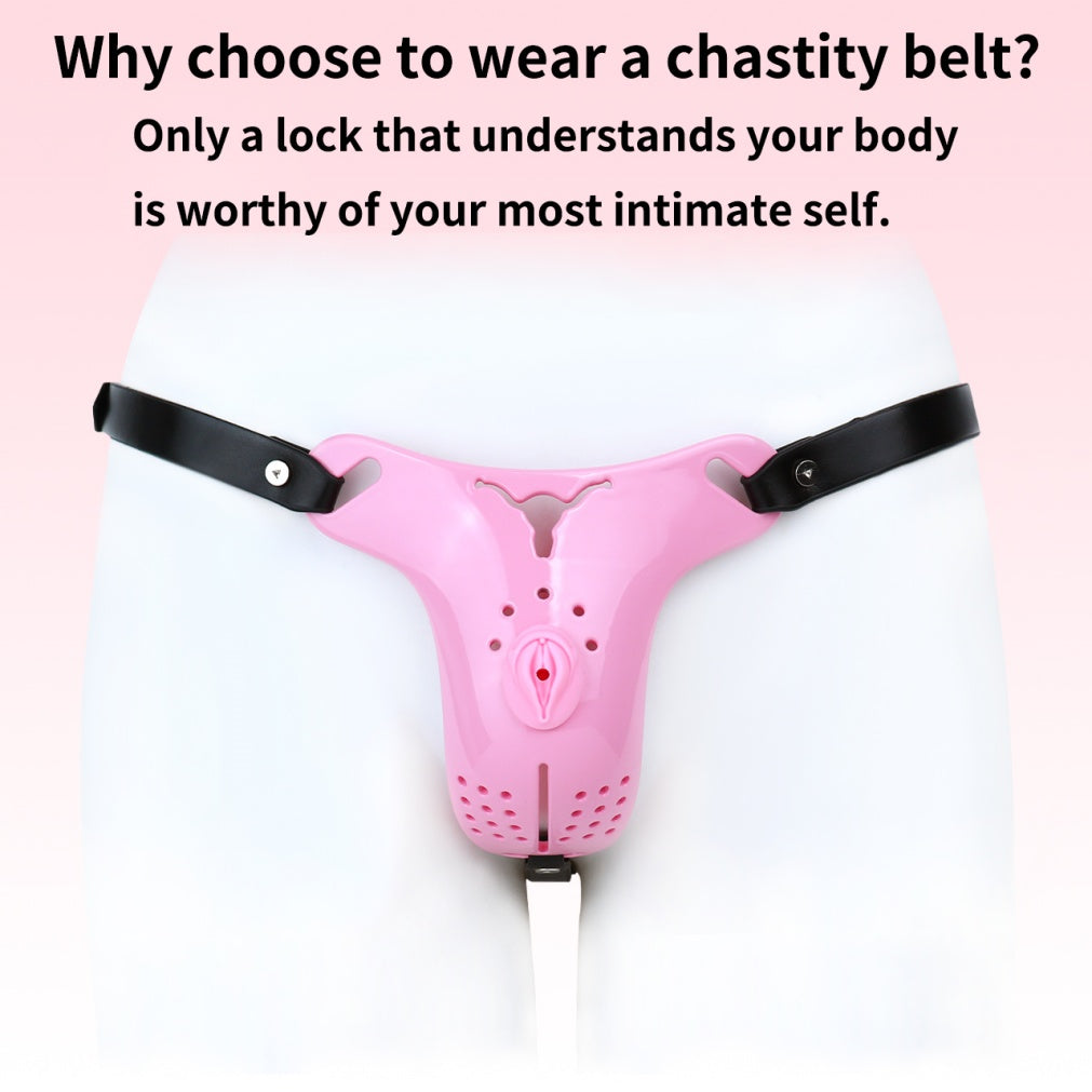 Leather Strapon Fantasy Pussy Pants – Realistic Vagina Simulation for Gender-Play & Feminization Toys