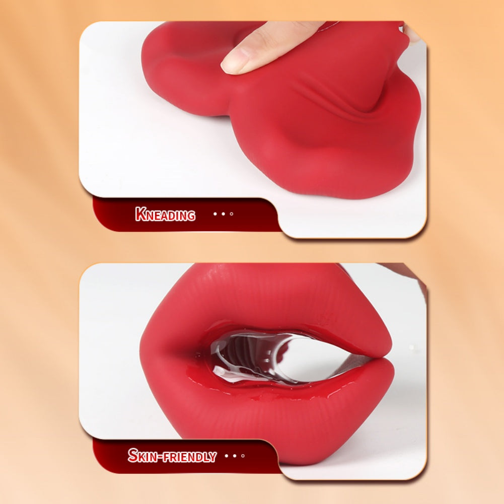 Realistic Mouth-Style Blowjob Masturbation Cup – Sucking Massage Male Sex Toy