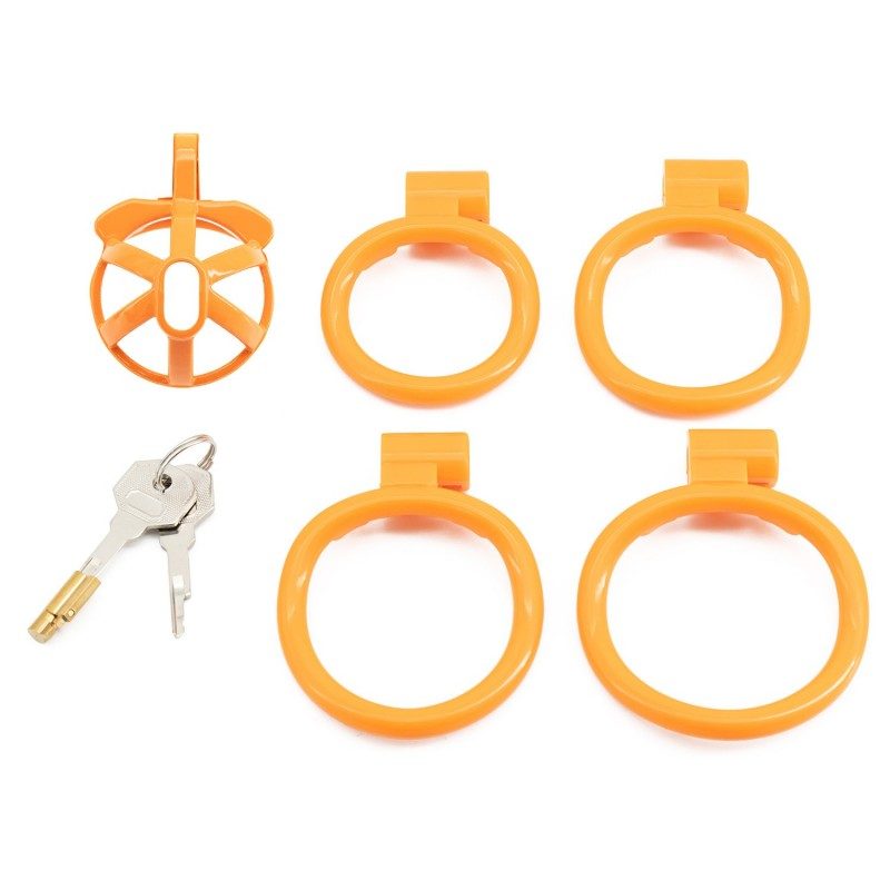 Hollow out glans chastity lock
