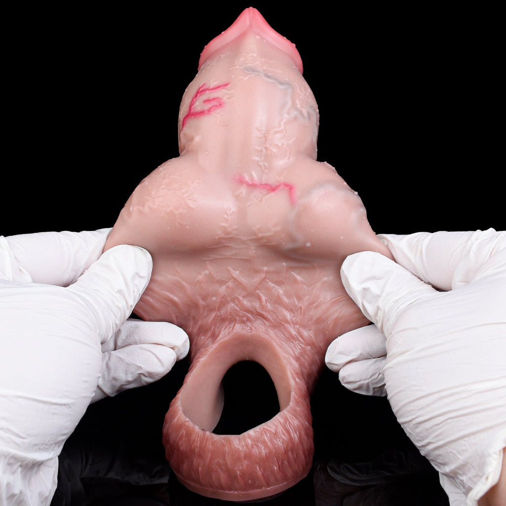 Horse Form Realistic Silicone Penis Sleeve（Closed - End） - Tarisss Sex Toy Store