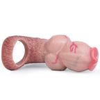 Horse Form Realistic Silicone Penis Sleeve（Closed - End） - Tarisss Sex Toy Store