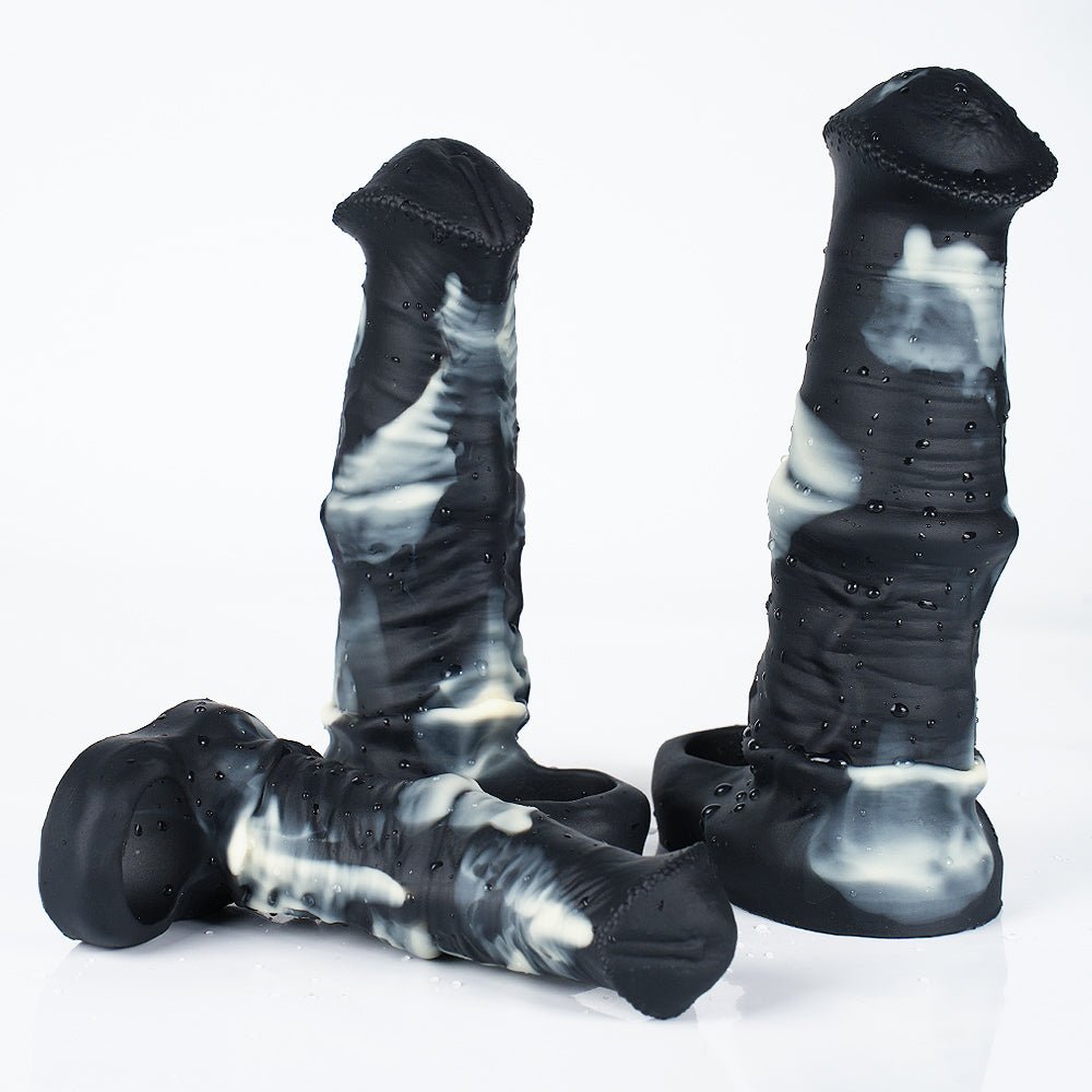 Horse Silicone Penis Sleeve Extender with Suction Base - Tarisss Sex Toy Store
