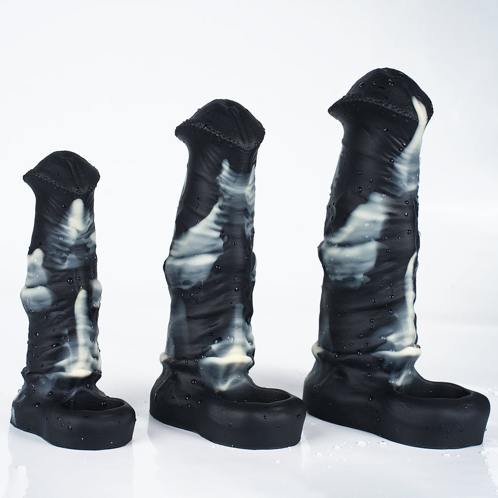 Horse Silicone Penis Sleeve Extender with Suction Base - Tarisss Sex Toy Store