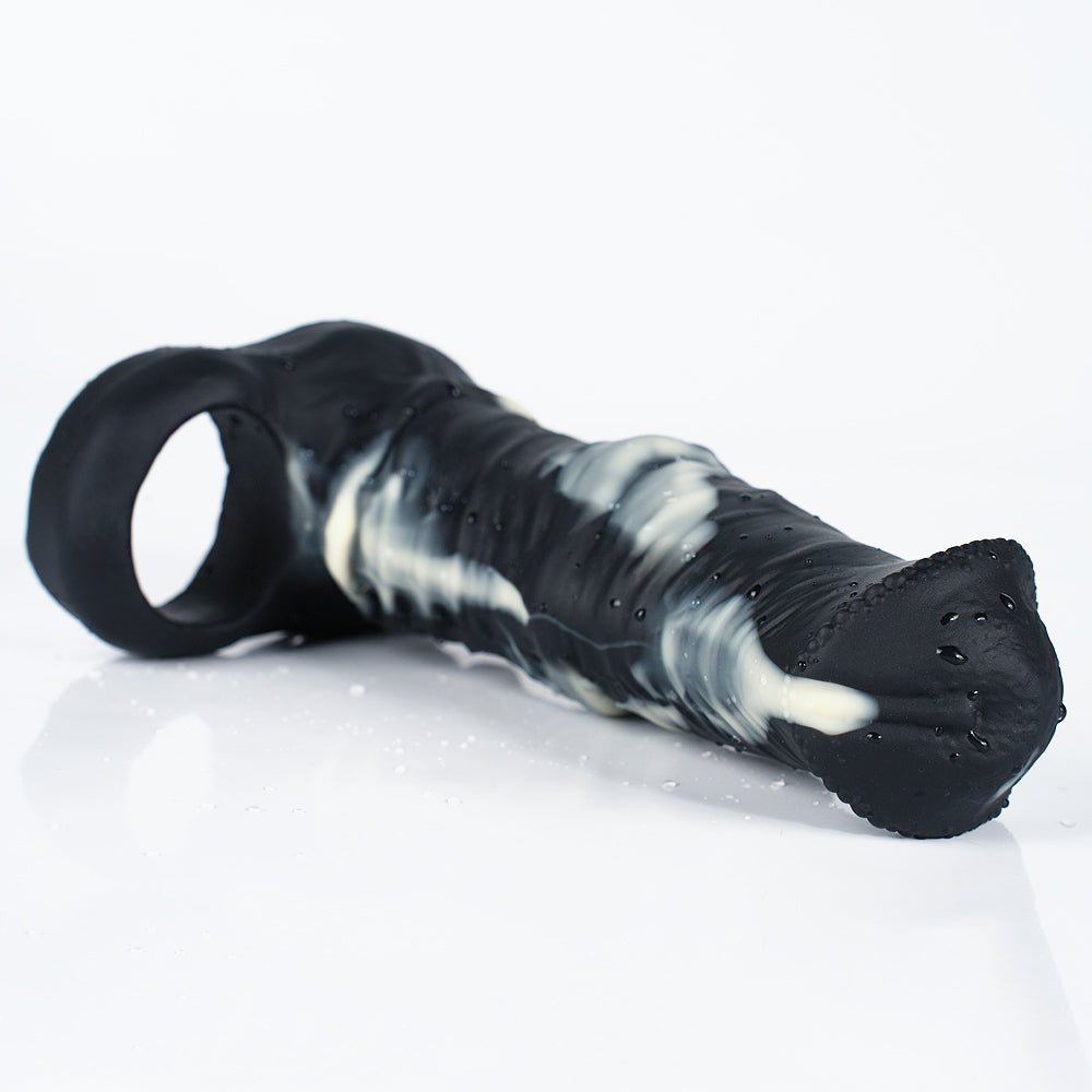 Horse Silicone Penis Sleeve Extender with Suction Base - Tarisss Sex Toy Store