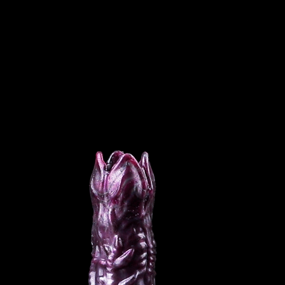Fantasy Ovipositor Dildo with Eggs — Monster Creature Cock | Platinum Silicone
