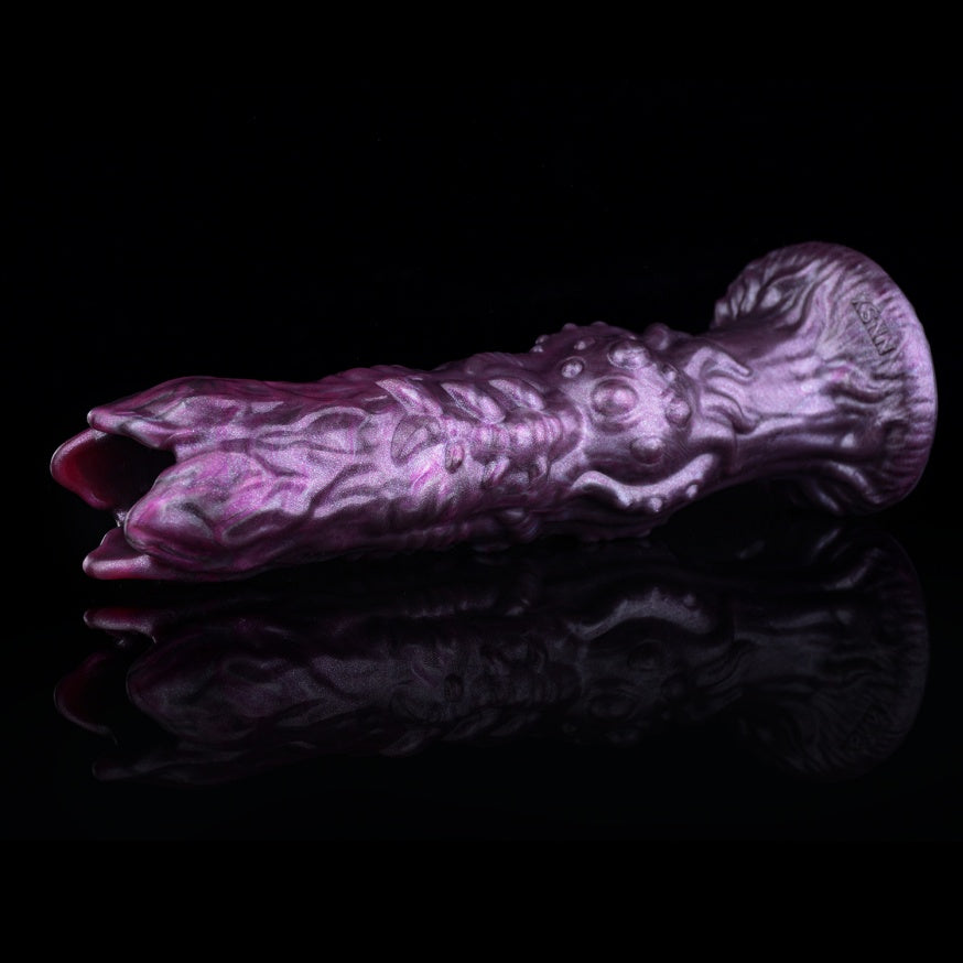 Fantasy Ovipositor Dildo with Eggs — Monster Creature Cock | Platinum Silicone