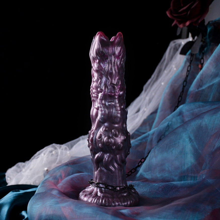 Fantasy Ovipositor Dildo with Eggs — Monster Creature Cock | Platinum Silicone