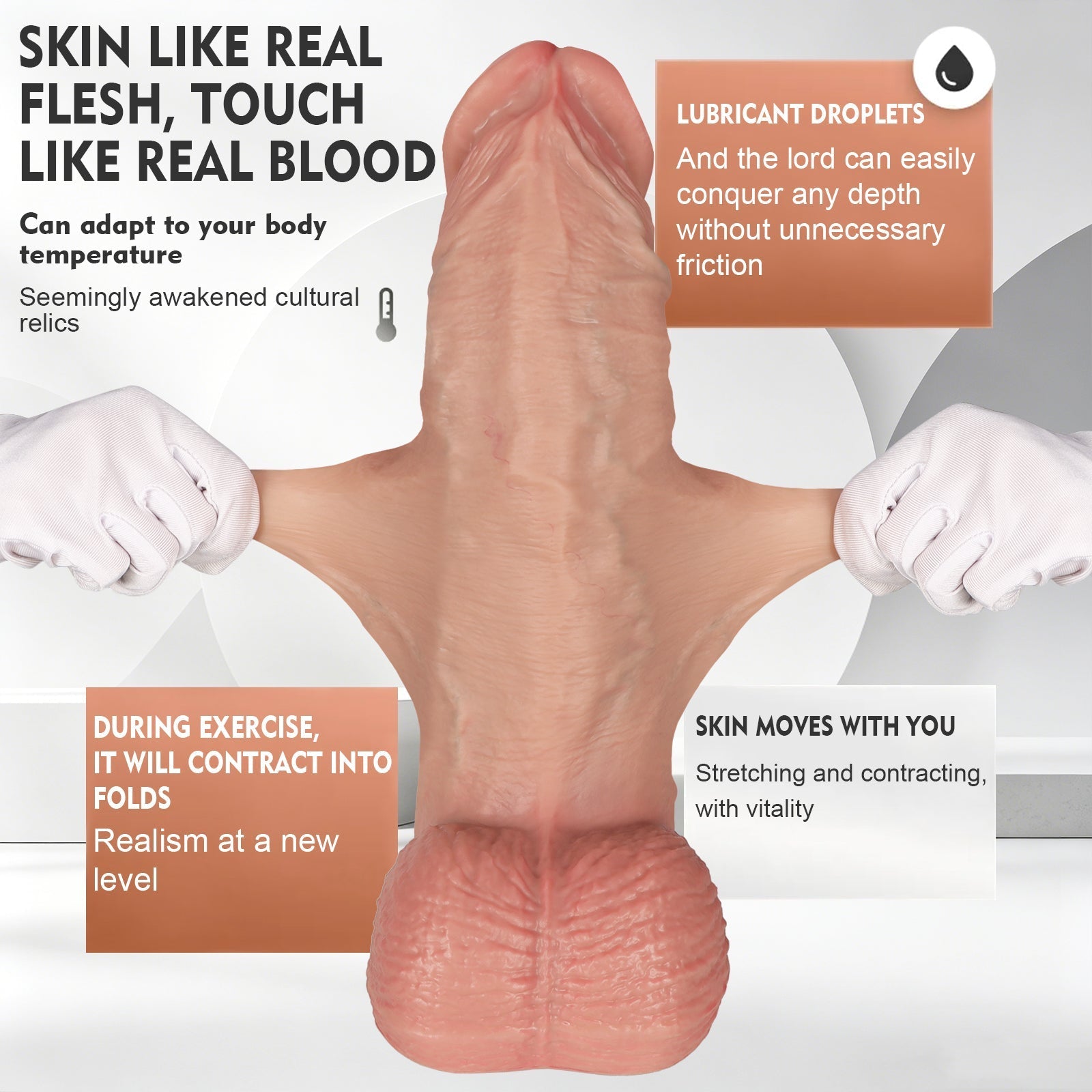 Huge 13.4 - Inch Realistic Silicone Dildo with Strong Suction Cup - Tarisss Sex Toy Store