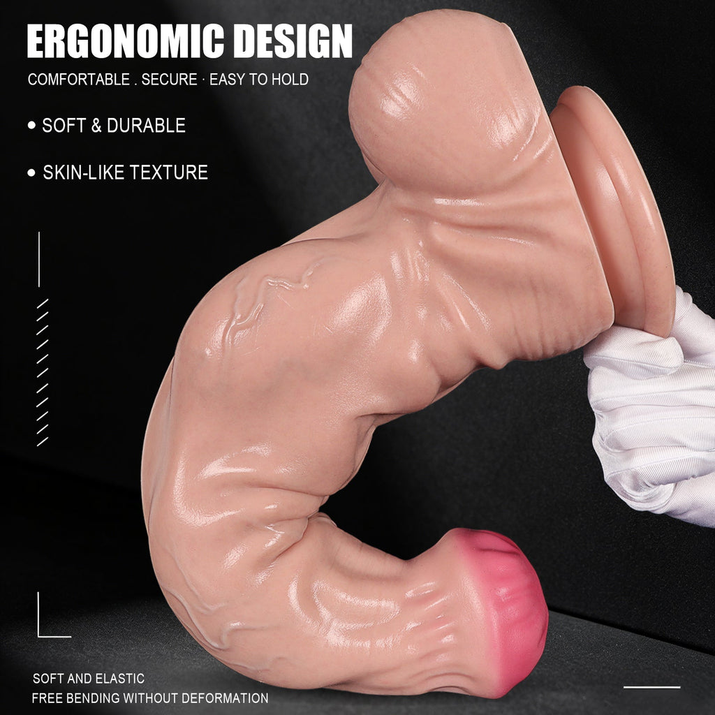 Huge Fantasy Silicone Dildo with Suction Cup - Tarisss Sex Toy Store