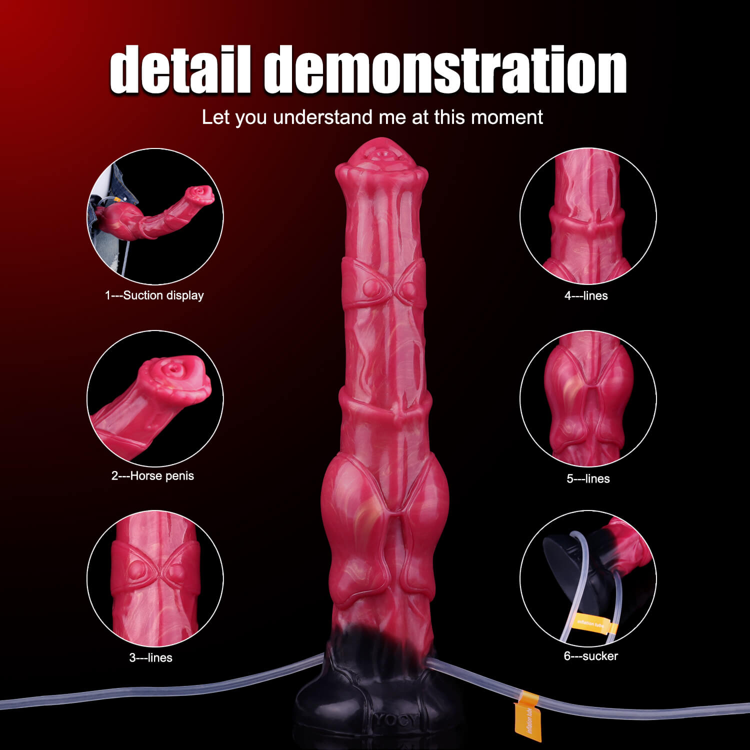 Hydronir 11 Inch Horse Squirt Dildo with Inflatable Knot - Tarisss Sex Toy Store