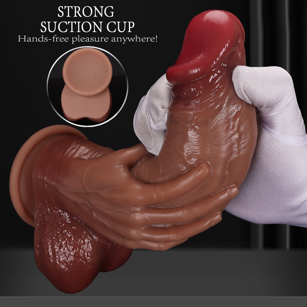 Hyper Realistic Dildo with Balls - Tarisss Sex Toy Store