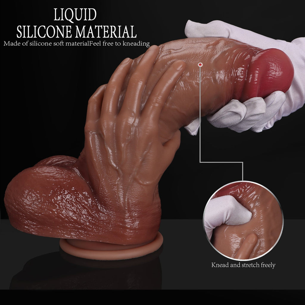 Hyper Realistic Dildo with Balls - Tarisss Sex Toy Store