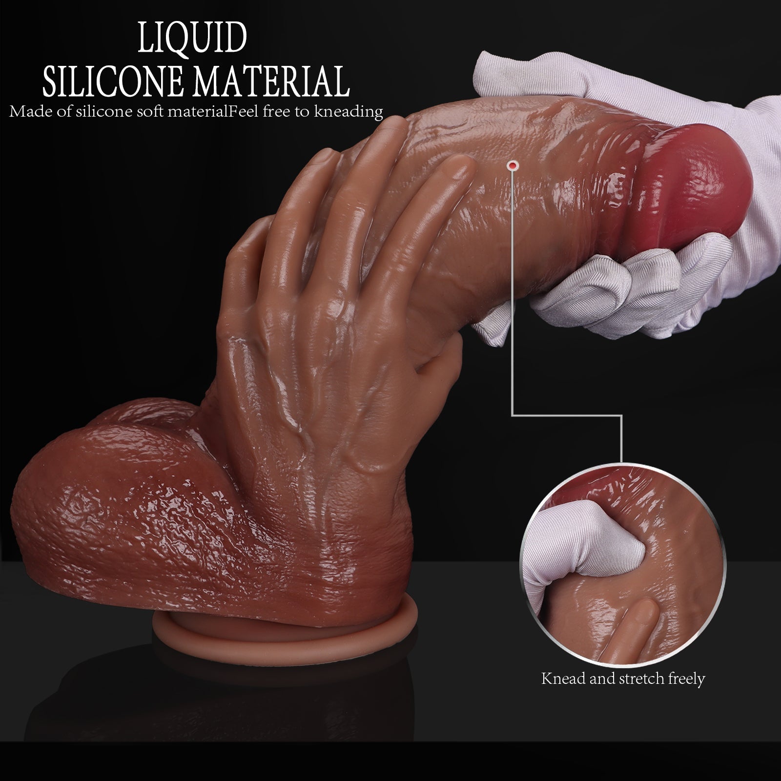 Hyper Realistic Dildo with Balls - Tarisss Sex Toy Store