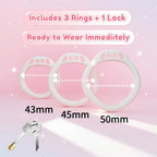 Cute Pink Bow Heart Gem Lockable Chastity Cage – Ultra Mini Lock Core, Discreet Kawaii Silicone Chastity Device