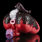 Dual-Channel Silicone Pocket Pussy & Dog Dildo — Alien Beast Silicone Couple Sex Toy
