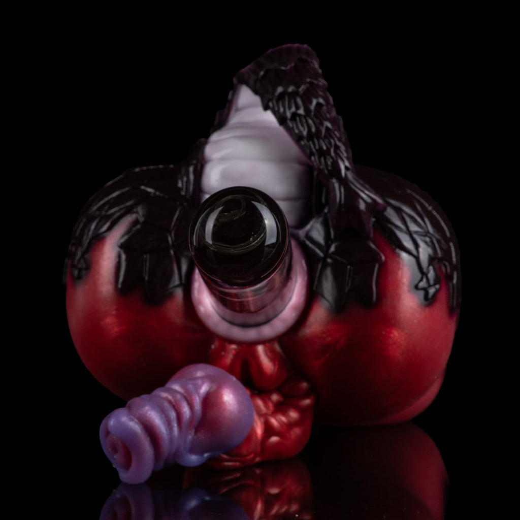 Dual-Channel Silicone Pocket Pussy & Dog Dildo — Alien Beast Silicone Couple Sex Toy
