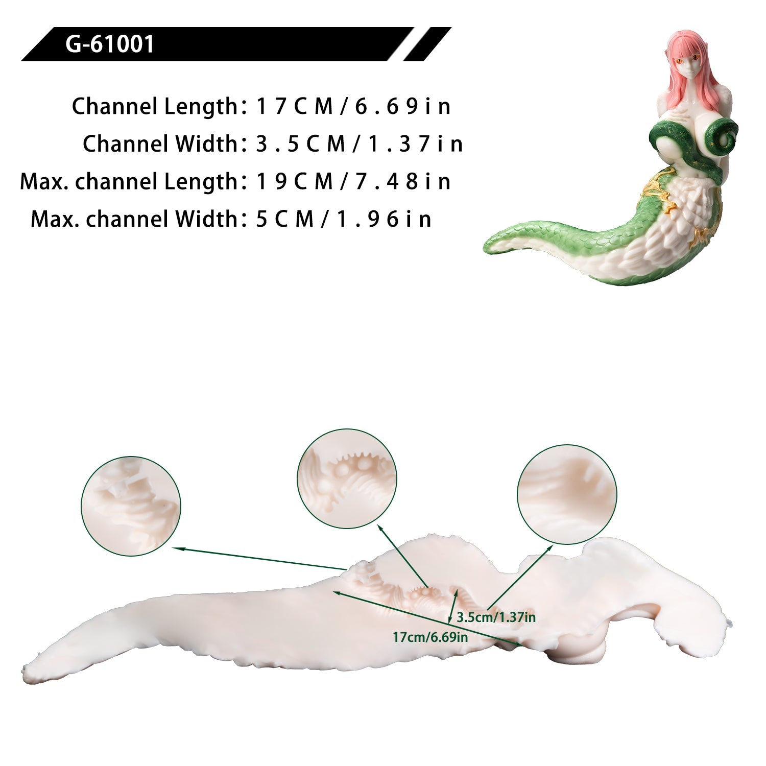 Platinum Silicone Full-Body Serpent Sex Doll — For Men Masterbating Who Crave Fantasy Intimacy